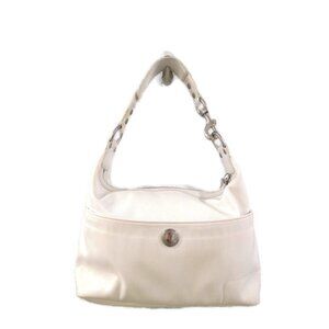 COACH AUTHENTIC WHITE HAMPTON HOBO IN EXCELLENT CLEAN CONDITION